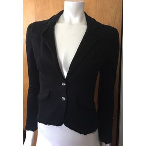 H&M black 2 button blazer casual jersey